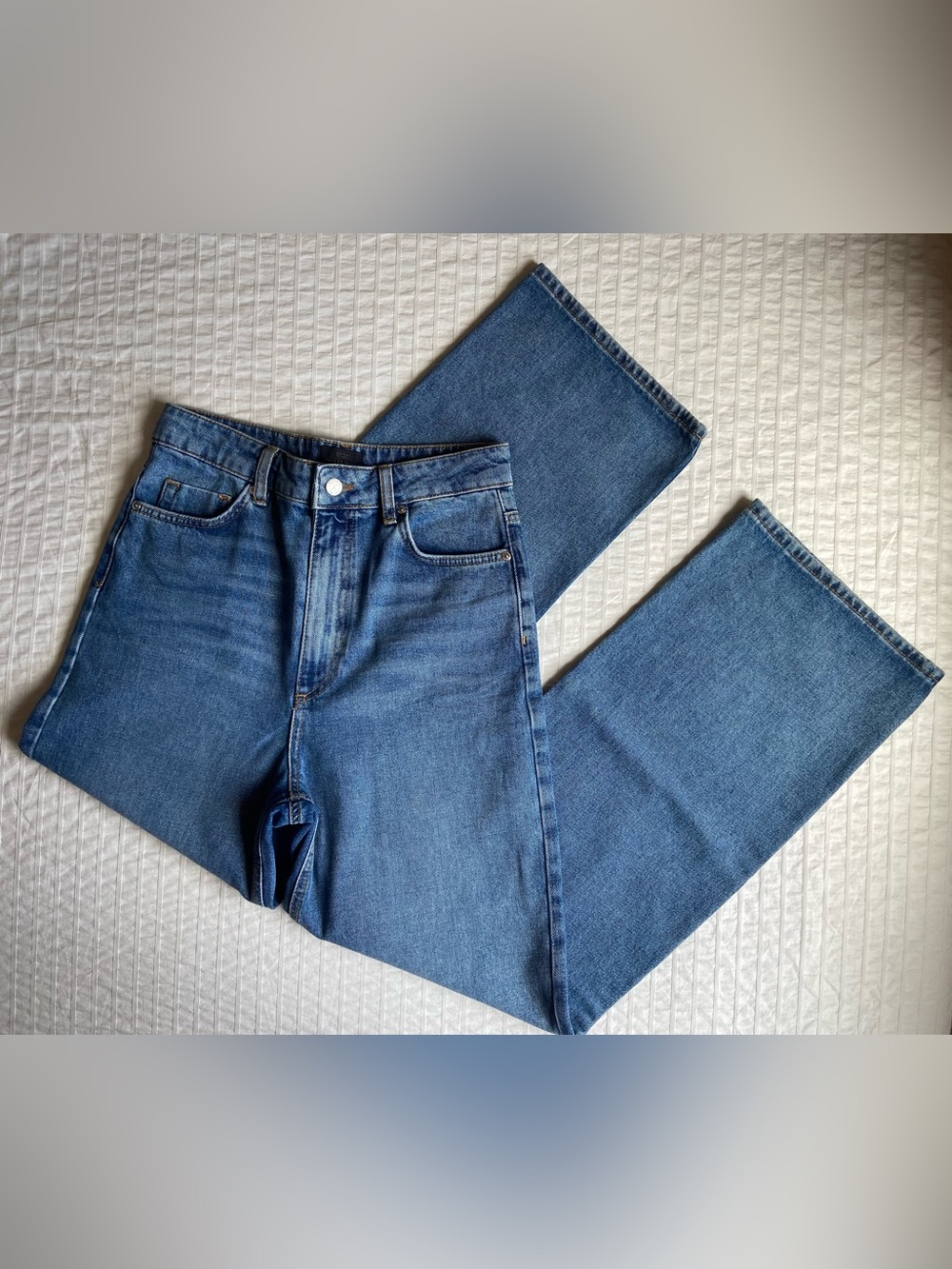 Tailor Made Ultra High Rise Amsterdam Jeans Wide Leg size 28